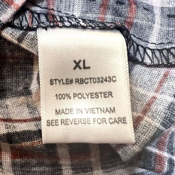 Urban Girl Plaid Shirt XL Brown Burgundy Button Up Y2K Fall Layering Grunge - Picture 8 of 10